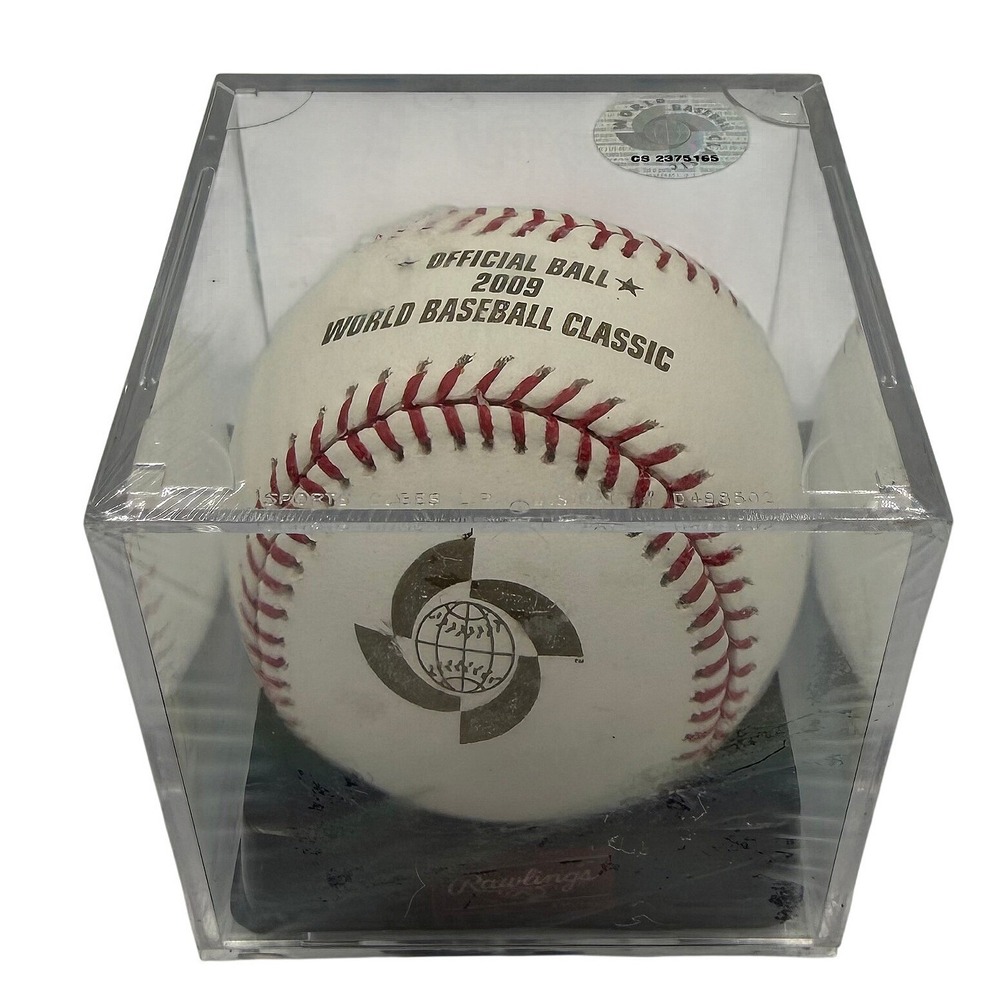 Rawlings 2009 World Baseball Classic Official Ball WBC Sealed Display Cube